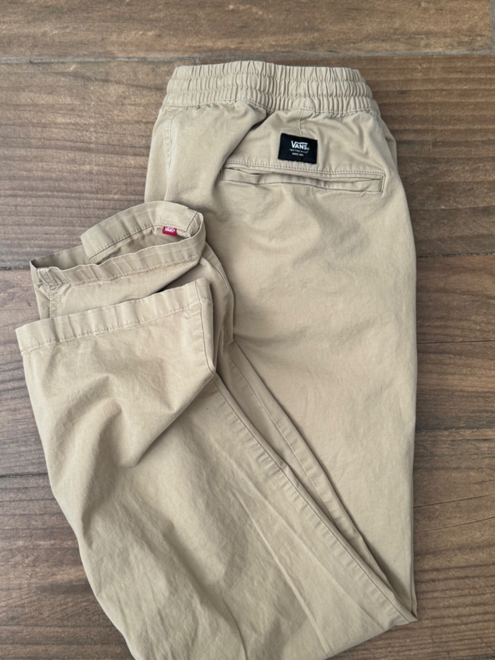 Vans Range Elastic Waist Relaxed Fit Pants – Men's XL (Khaki / Tan) - Picture 3 of 3